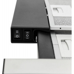 Вытяжка Krona Kamilla slim 600 black/inox (2 мотора) купить в Санкт-Петербурге и Москве