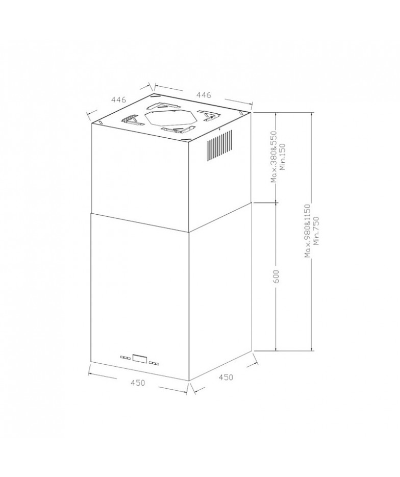 Вытяжка KORTING KHA 45970 W Cube купить в Санкт-Петербурге и Москве