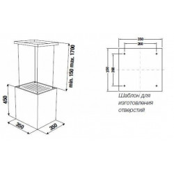 Островная вытяжка Kuppersbusch DI 3800.0 W2 Black Chrome купить в Санкт-Петербурге и Москве