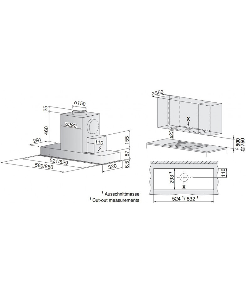 Встраиваемая вытяжка V-ZUG AiroClearCabinet V4000 AE4T-64009 купить в Санкт-Петербурге и Москве