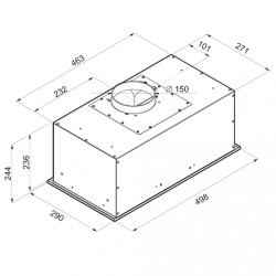 Встраиваемая вытяжка  MAUNFELD CROSBY POWER 50 INOX купить в Санкт-Петербурге и Москве
