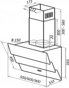 ВЫТЯЖКА MAUNFELD  CASCADA 60 Glass White купить в Санкт-Петербурге и Москве