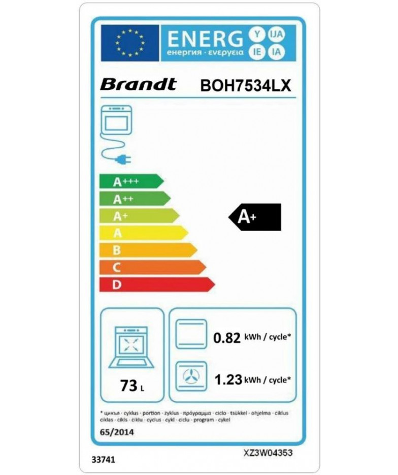 Встраиваемый духовой шкаф Brandt BOH7534LX купить в Санкт-Петербурге и Москве