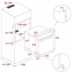 Духовой шкаф Teka AIRFRY HLB 8416 NIGHT RIVER BLACK купить в Санкт-Петербурге и Москве