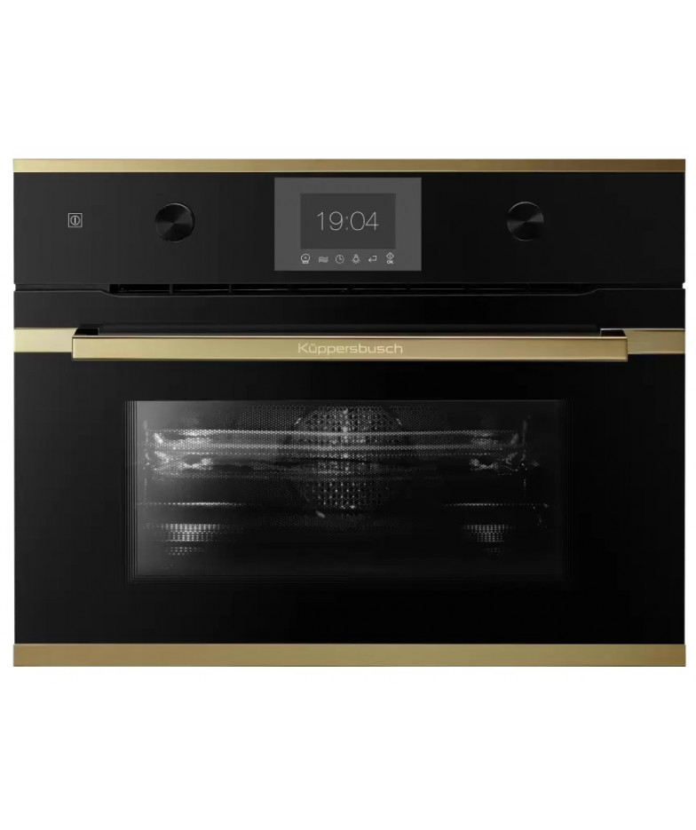 Компактный духовой шкаф с микроволнами Kuppersbusch CBM 6350.0 S4 Gold купить в Санкт-Петербурге и Москве