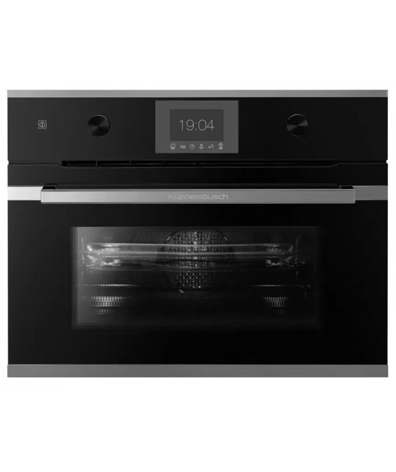 Компактный духовой шкаф с микроволнами Kuppersbusch CBM 6350.0 S3 Silver Chrome купить в Санкт-Петербурге и Москве
