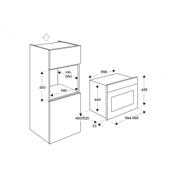 Духовой шкаф с СВЧ Bertazzoni F457HERMWTNE купить в Санкт-Петербурге и Москве