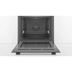 Serie 6, духовой шкаф, нержавеющая сталь, 7 режимов, 2-х слойное остекление, LCD-дисплей, утапливаемые переключатели, галогенное