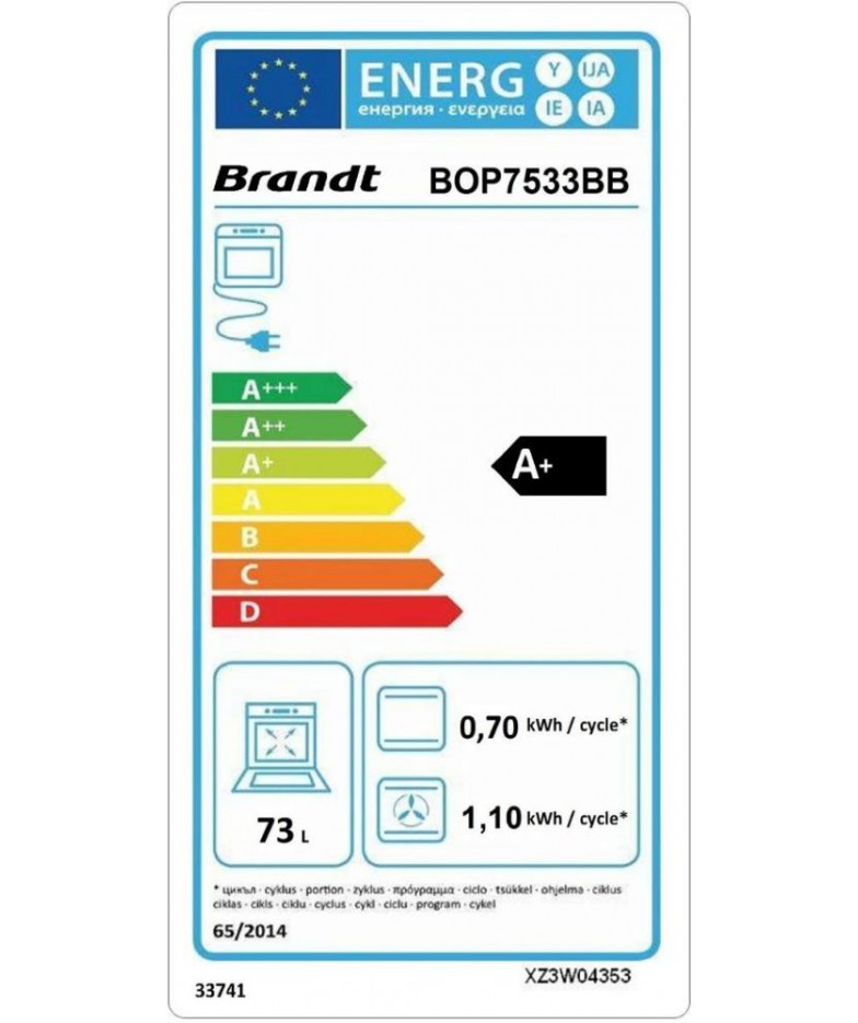 Встраиваемый духовой шкаф Brandt BOP7533BB купить в Санкт-Петербурге и Москве