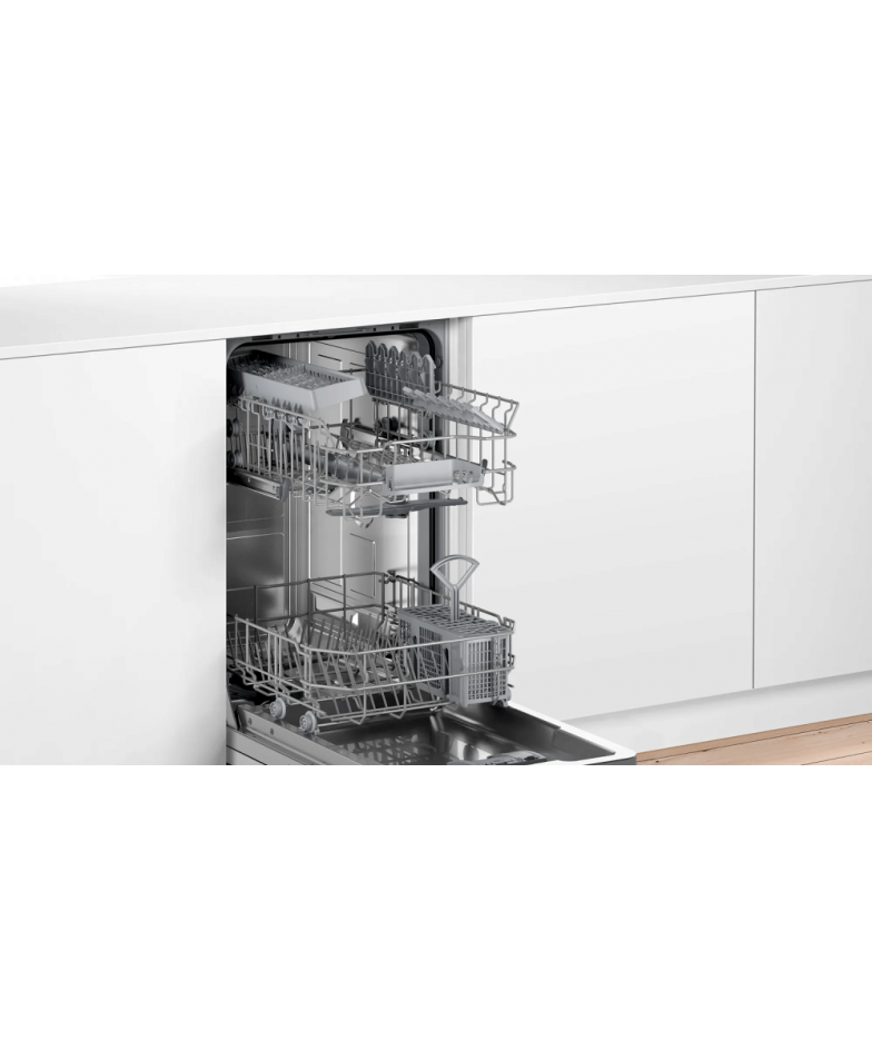 Встраиваемая посудомоечная машина Bosch SPV2IKX10E,  узкая, ширина 44.8см, полновстраиваемая, загрузка 9 комплектов купить в Сан