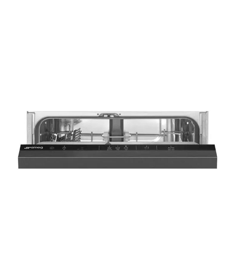 Встраиваемая посудомоечная машина SMEG ST4522IN,  узкая, ширина 44.6см, полновстраиваемая, загрузка 9 комплектов, черный купить 