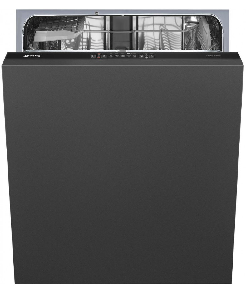 Встраиваемая посудомоечная машина SMEG ST211DS,  полноразмерная, ширина 59.8см, полновстраиваемая, загрузка 13 комплектов, черны