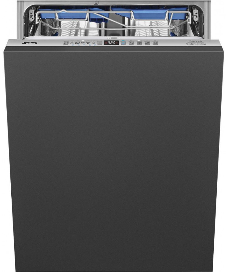 Встраиваемая посудомоечная машина SMEG STL333CL,  полноразмерная, ширина 59.8см, полновстраиваемая, загрузка 13 комплектов, сере