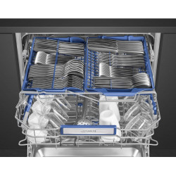 Встраиваемая посудомоечная машина SMEG STL333CL,  полноразмерная, ширина 59.8см, полновстраиваемая, загрузка 13 комплектов, сере