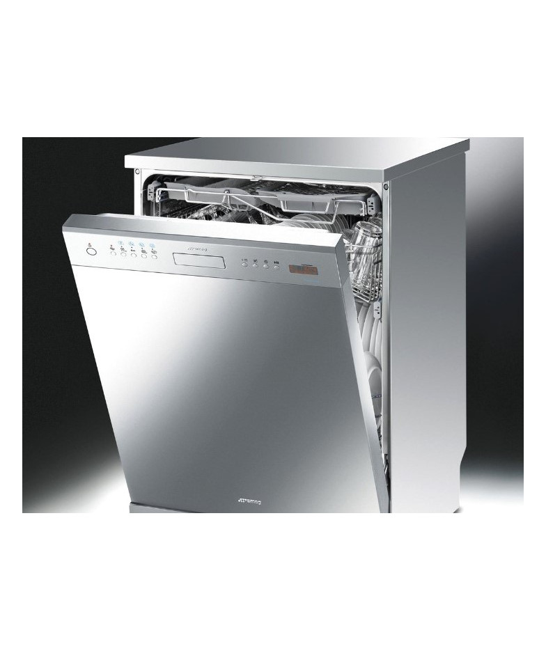 Встраиваемая посудомоечная машина SMEG STL333CL,  полноразмерная, ширина 59.8см, полновстраиваемая, загрузка 13 комплектов, сере