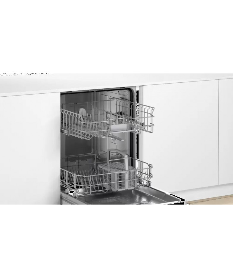 Встраиваемая посудомоечная машина Bosch SMV25BX02R,  полноразмерная, ширина 59.8см, полновстраиваемая, загрузка 12 комплектов ку