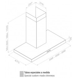 Вытяжка Pando P-823/70 IX V.850 SEC купить в Санкт-Петербурге и Москве