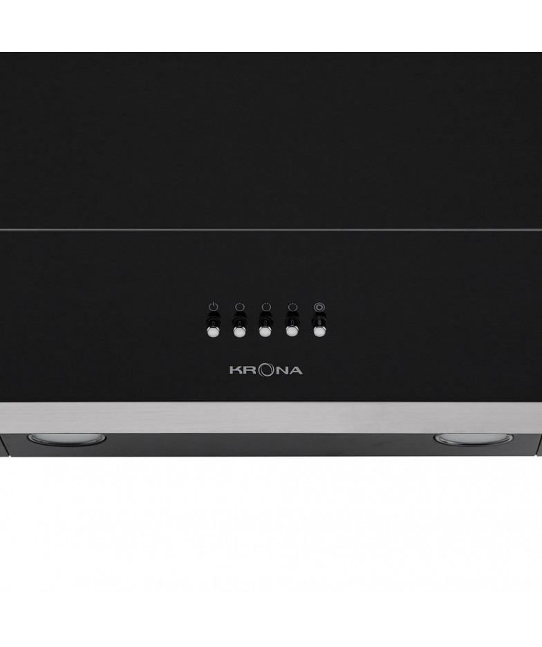 Вытяжка KRONA IRIDA 600 black push button купить в Санкт-Петербурге и Москве