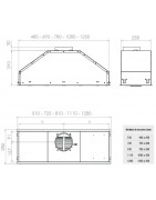Встраиваемая вытяжка Pando GTI/510 INOX V.1050 ECO SEC PLUS купить в Санкт-Петербурге и Москве