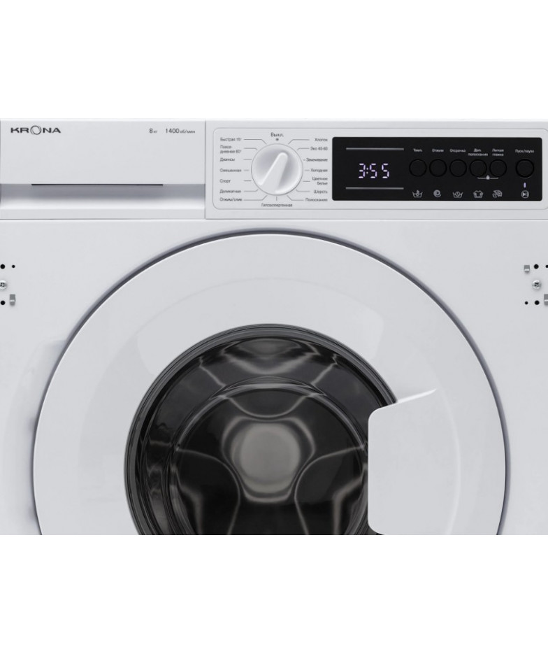 Встраиваемая стиральная машина KRONA ZIMMER 1400 8K WHITE купить в Санкт-Петербурге и Москве