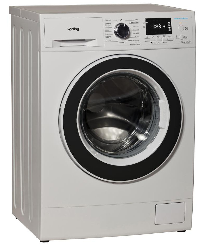 Стиральная машина Korting KWM 42ID1460, с фронтальной загрузкой, 6кг, 1400об/мин, инверторная купить в Санкт-Петербурге и Москве