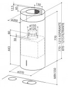 Вытяжка Faber CYLINDRA IS./4 EV8 X A37 купить в Санкт-Петербурге и Москве