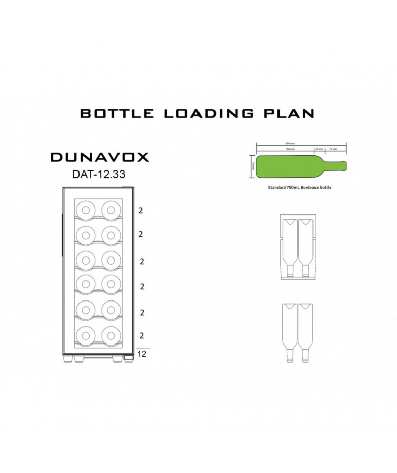 Винный шкаф Dunavox DAT-12.33C купить в Санкт-Петербурге и Москве