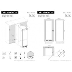 Винный шкаф Dunavox DX-166.428SDSK купить в Санкт-Петербурге и Москве