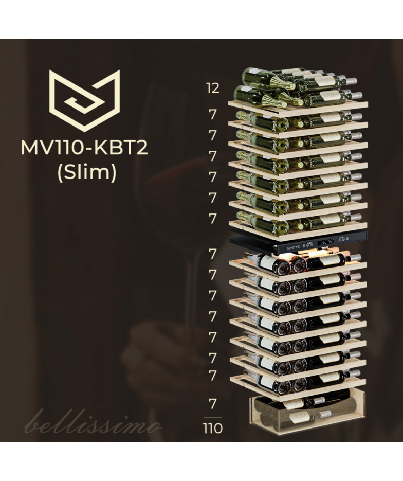 Винный шкаф Meyvel MV110-KBT2 (Slim) купить в Санкт-Петербурге и Москве