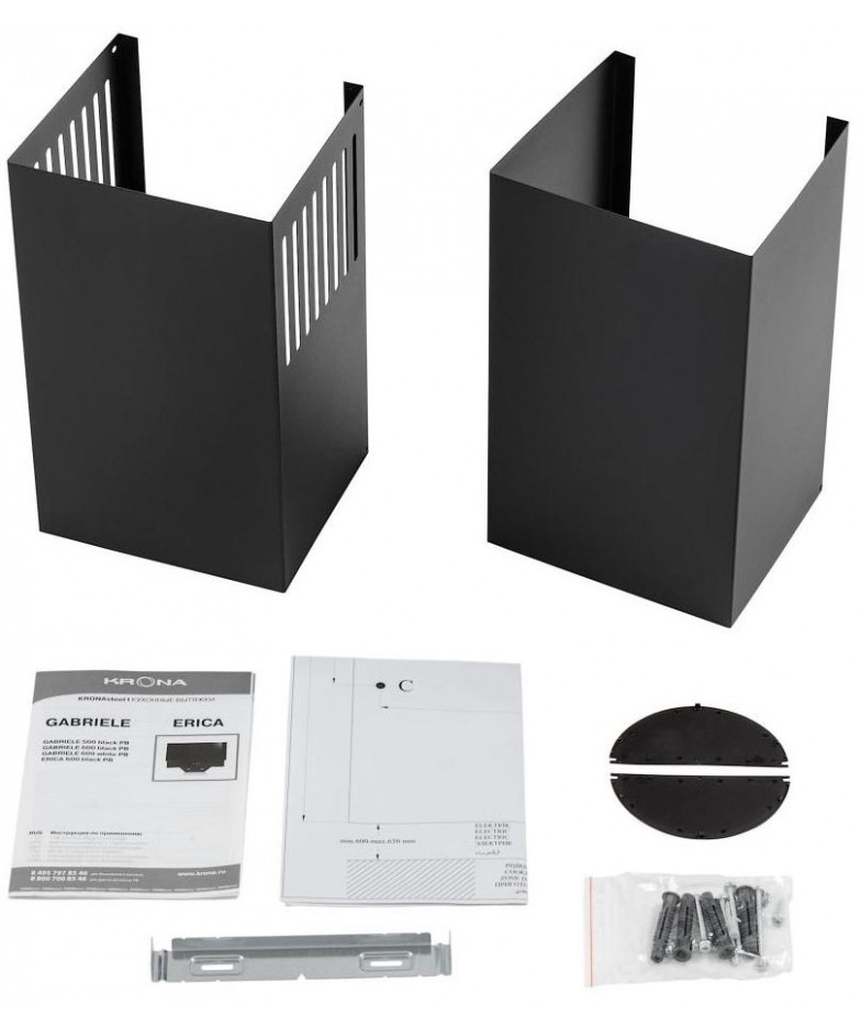 Вытяжка Krona ERICA 600 black PB купить в Санкт-Петербурге и Москве