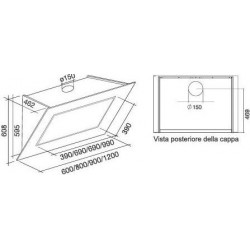 Вытяжка Falmec QUASAR GLASS BLACK 120 купить в Санкт-Петербурге и Москве