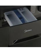 Стиральная машина Midea MF200W90WBS/S-RU, с фронтальной загрузкой, с паром, 9кг, 1400об/мин, инверторная купить в Санкт-Петербур
