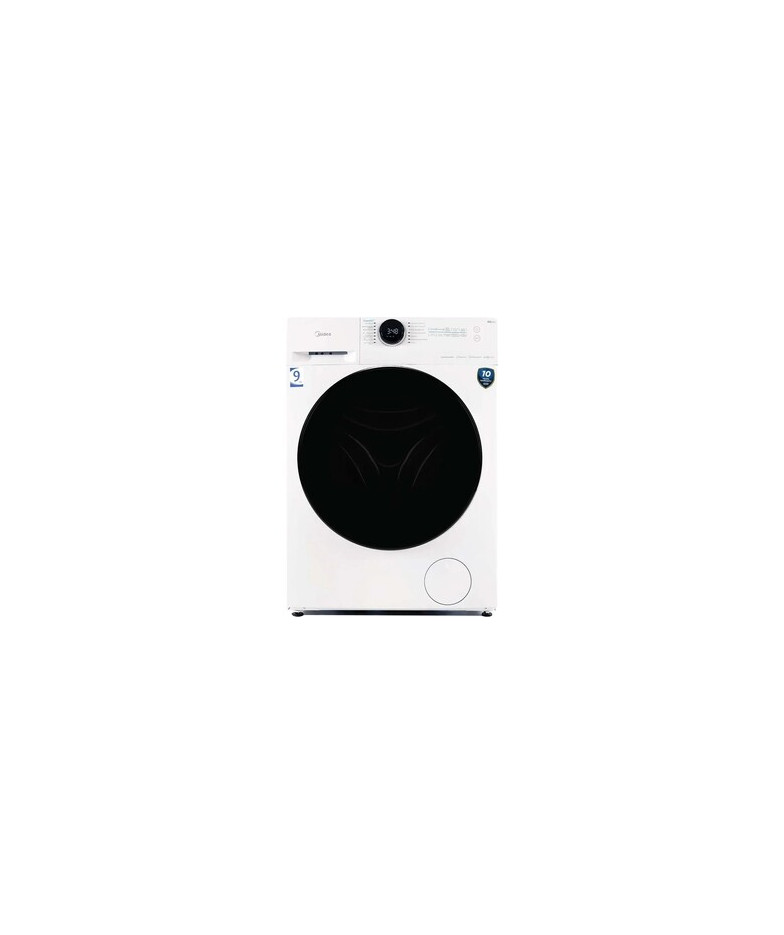 Стиральная машина Midea MF200W90WBS/W-RU, с фронтальной загрузкой, с паром, 9кг, 1400об/мин, инверторная купить в Санкт-Петербур