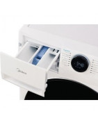 Стиральная машина Midea MF200W90WBS/W-RU, с фронтальной загрузкой, с паром, 9кг, 1400об/мин, инверторная купить в Санкт-Петербур
