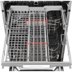 Встраиваемая посудомоечная машина KUPPERSBERG GS 6057,  полноразмерная, ширина 59.6см, полновстраиваемая, загрузка 15 комплектов