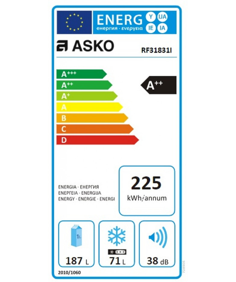 Встраиваемый холодильник Asko RF31831I купить в Санкт-Петербурге и Москве