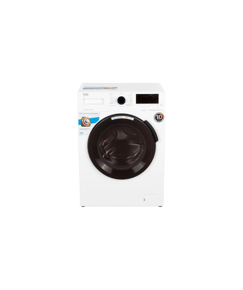 Стиральная машина  BEKO WSPE6H616W, с фронтальной загрузкой, с паром, 6.5кг, 1200об/мин, инверторная купить в Санкт-Петербурге