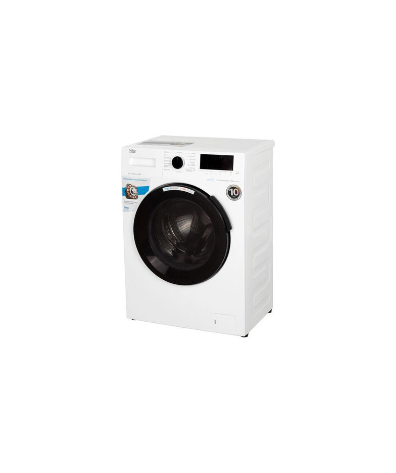 Стиральная машина  BEKO WSPE6H616W, с фронтальной загрузкой, с паром, 6.5кг, 1200об/мин, инверторная купить в Санкт-Петербурге