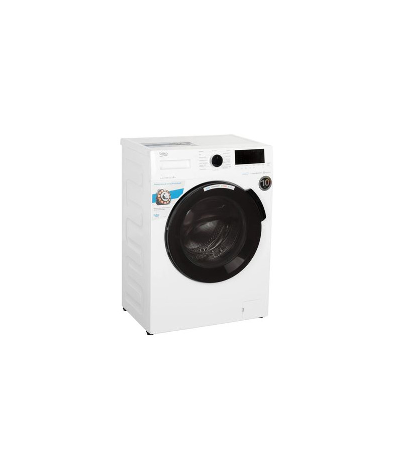 Стиральная машина  BEKO WSPE6H616W, с фронтальной загрузкой, с паром, 6.5кг, 1200об/мин, инверторная купить в Санкт-Петербурге
