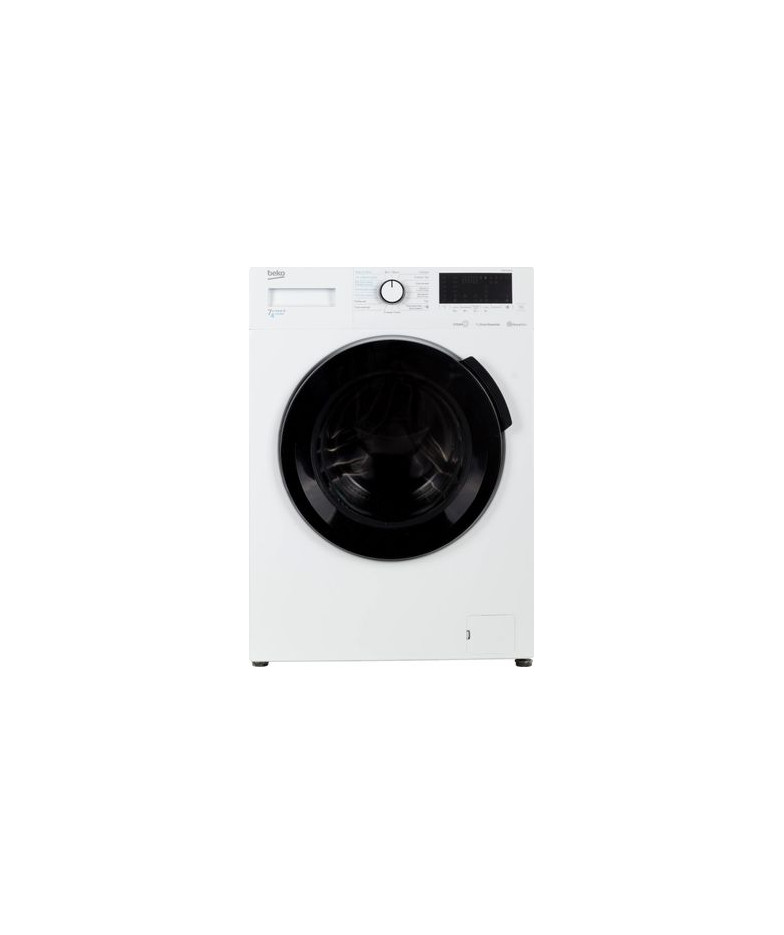 Стиральная машина  BEKO WDB7425R2W, с фронтальной загрузкой, с паром, 7кг, 1200об/мин, с сушкой, инверторная купить в Санкт-Пете