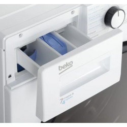Стиральная машина  BEKO WDB7425R2W, с фронтальной загрузкой, с паром, 7кг, 1200об/мин, с сушкой, инверторная купить в Санкт-Пете