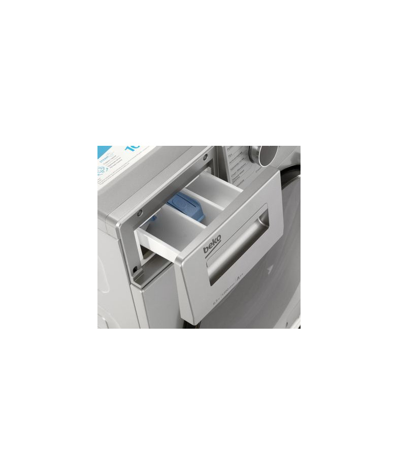 Стиральная машина  BEKO WSPE6H616S, с фронтальной загрузкой, с паром, 6.5кг, 1200об/мин, инверторная купить в Санкт-Петербурге