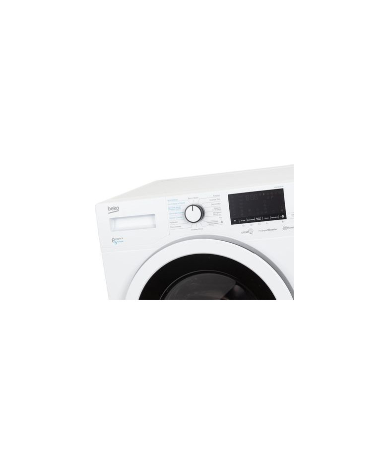 Стиральная машина  BEKO WDW85636B3, с фронтальной загрузкой, с паром, 8кг, 1200об/мин, с сушкой, инверторная(мех.повреждения) ку