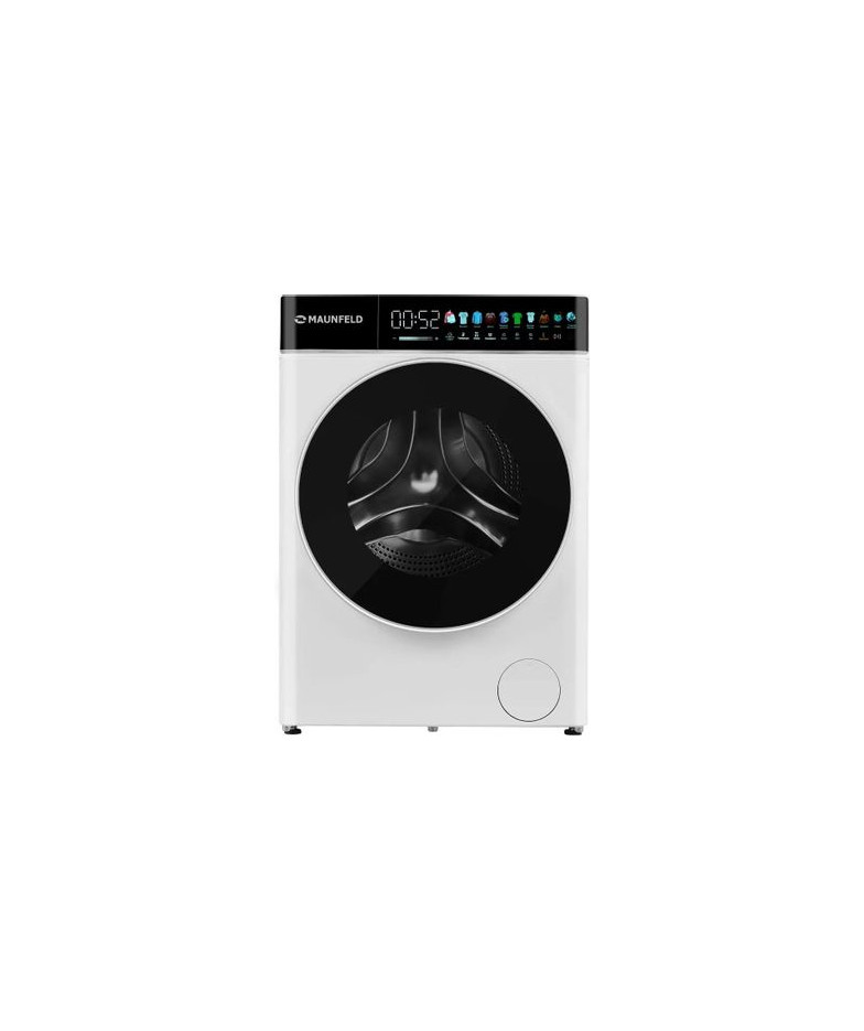 Стиральная машина MAUNFELD MFWD1295WH05, с фронтальной загрузкой, с паром, 9кг, 1200об/мин, с сушкой, инверторная купить в Санкт