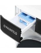 Стиральная машина MAUNFELD MFWD1295WH05, с фронтальной загрузкой, с паром, 9кг, 1200об/мин, с сушкой, инверторная купить в Санкт