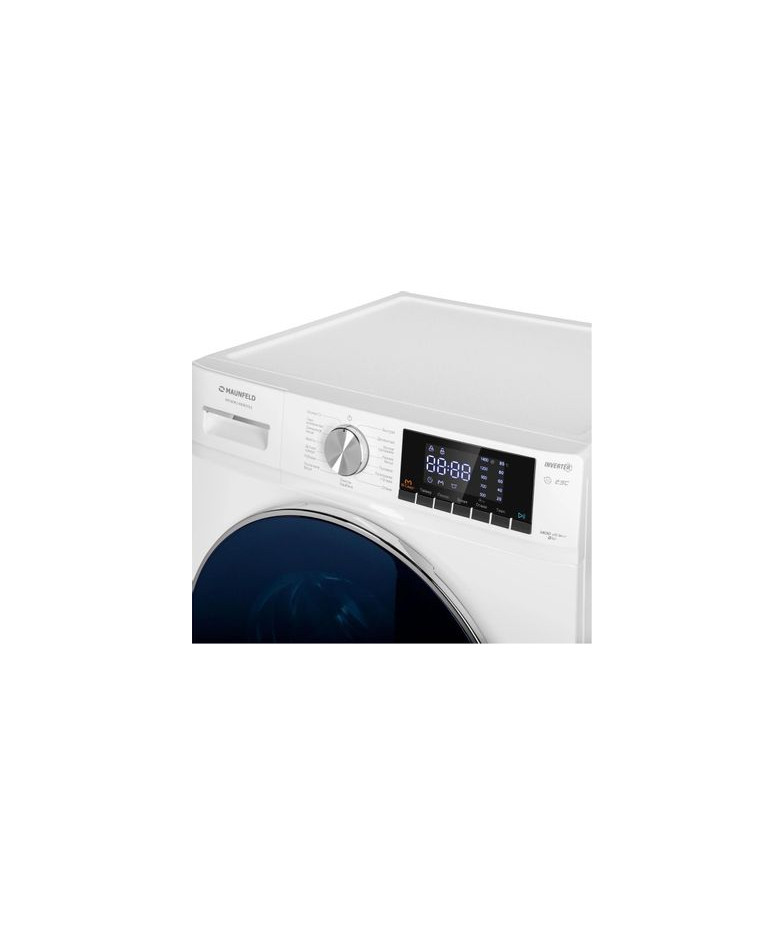 Стиральная машина MAUNFELD MFWM148WH02, с фронтальной загрузкой, 8кг, 1400об/мин, инверторная купить в Санкт-Петербурге и Москве