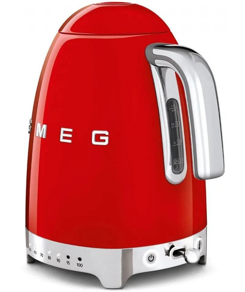 Чайник электрический SMEG KLF04RDEU, 2400Вт, красный и серебристый купить в Санкт-Петербурге и Москве