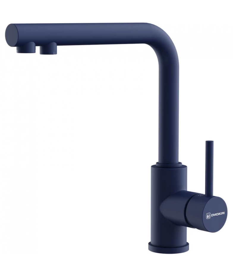 Смеситель для кухни с подключением к фильтру Omoikiri Nakagawa 2 Plus-IB indigo blue 4994444 купить в Санкт-Петербурге и Москве