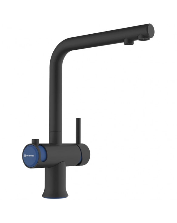 Смеситель для кухни с подключением к фильтру Omoikiri Hotaru-GB-IB графит/indigo blue 4994499 купить в Санкт-Петербурге и Москве