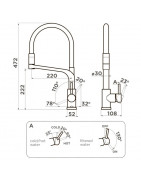 Смеситель для кухни с подключением к фильтру Omoikiri Sinto 2 Plus-C-WH 4994378 купить в Санкт-Петербурге и Москве